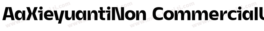 AaXieyuantiNon CommercialUse字体转换